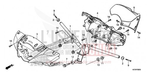 MANUBRIO STERZO/COPERTURA MANUBRIO SH125ADE di 2014